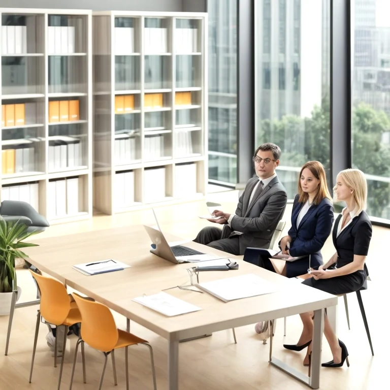 Corporate legal consultancy team discussion